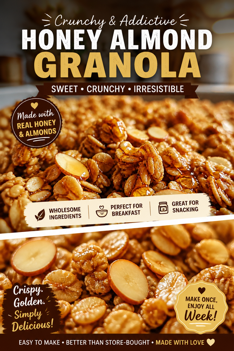 Homemade Granola with Honey and Almonds