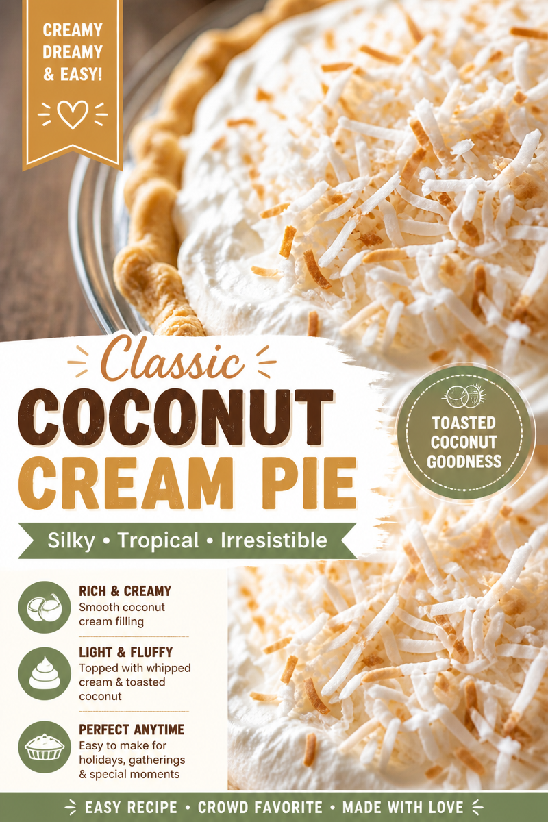 Toasted Coconut Cream Pie
