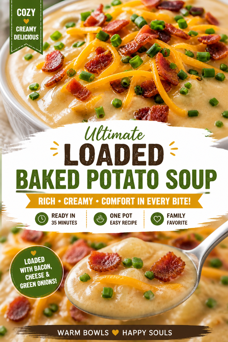 Loaded Baked Potato Soup (Lighter Version)