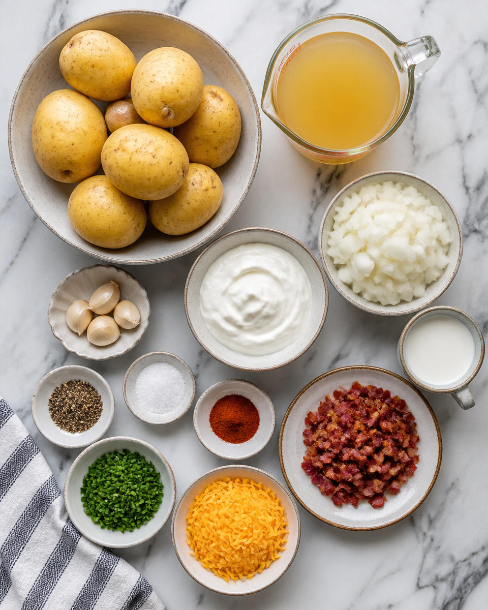 Loaded Baked Potato Soup (Lighter Version)