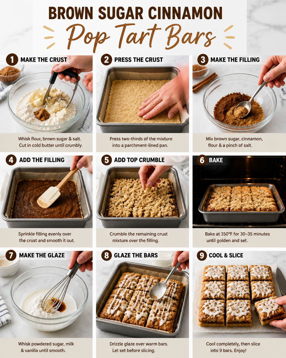 Brown Sugar Cinnamon Pop Tart Bars