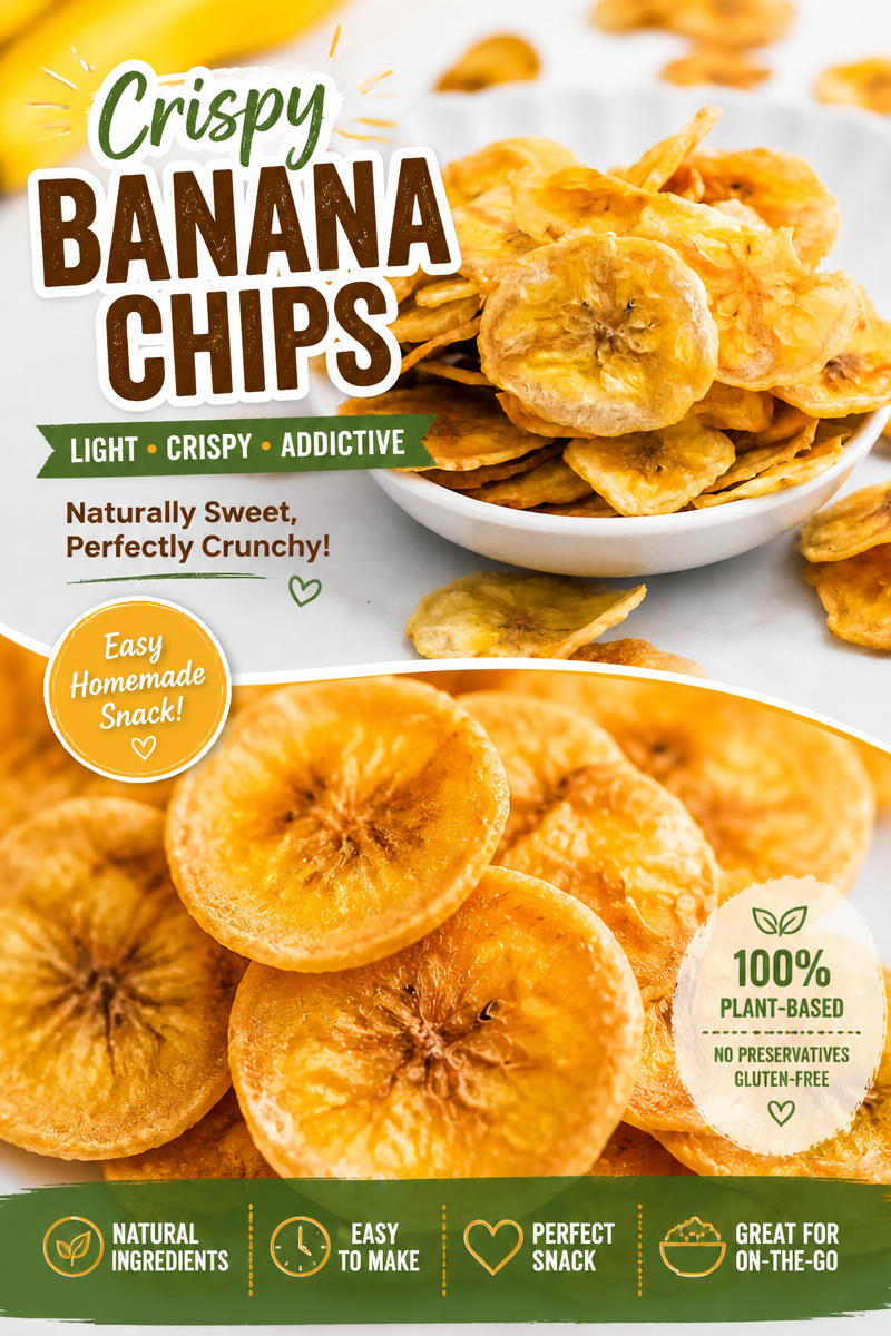 Easy Air Fryer Banana Chips — Sweet Crunchy