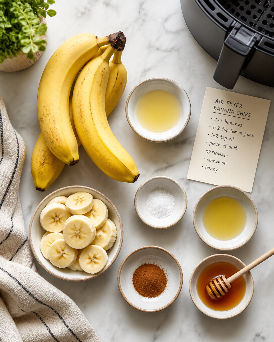 Easy Air Fryer Banana Chips — Sweet Crunchy