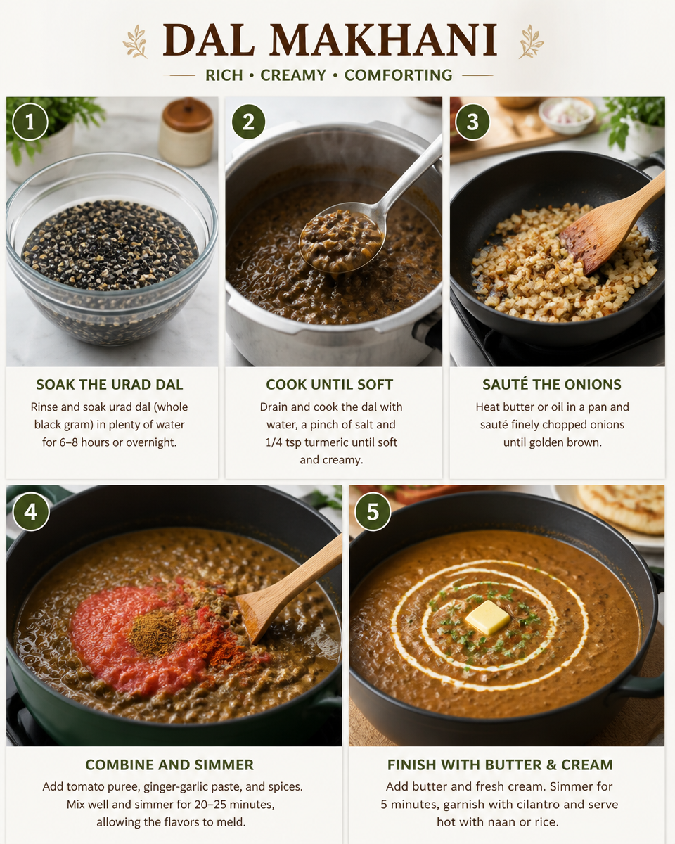 Easy Dal Makhani — Indian Black Lentil Butter