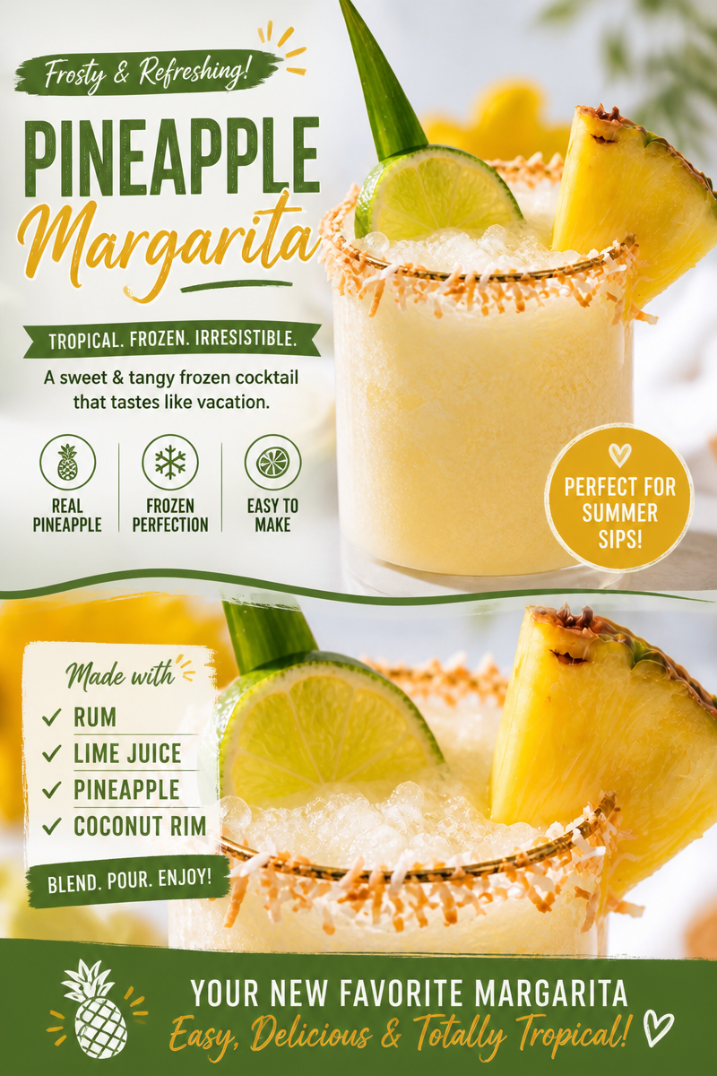 Easy Pineapple Coconut Mocktail — Tropical
