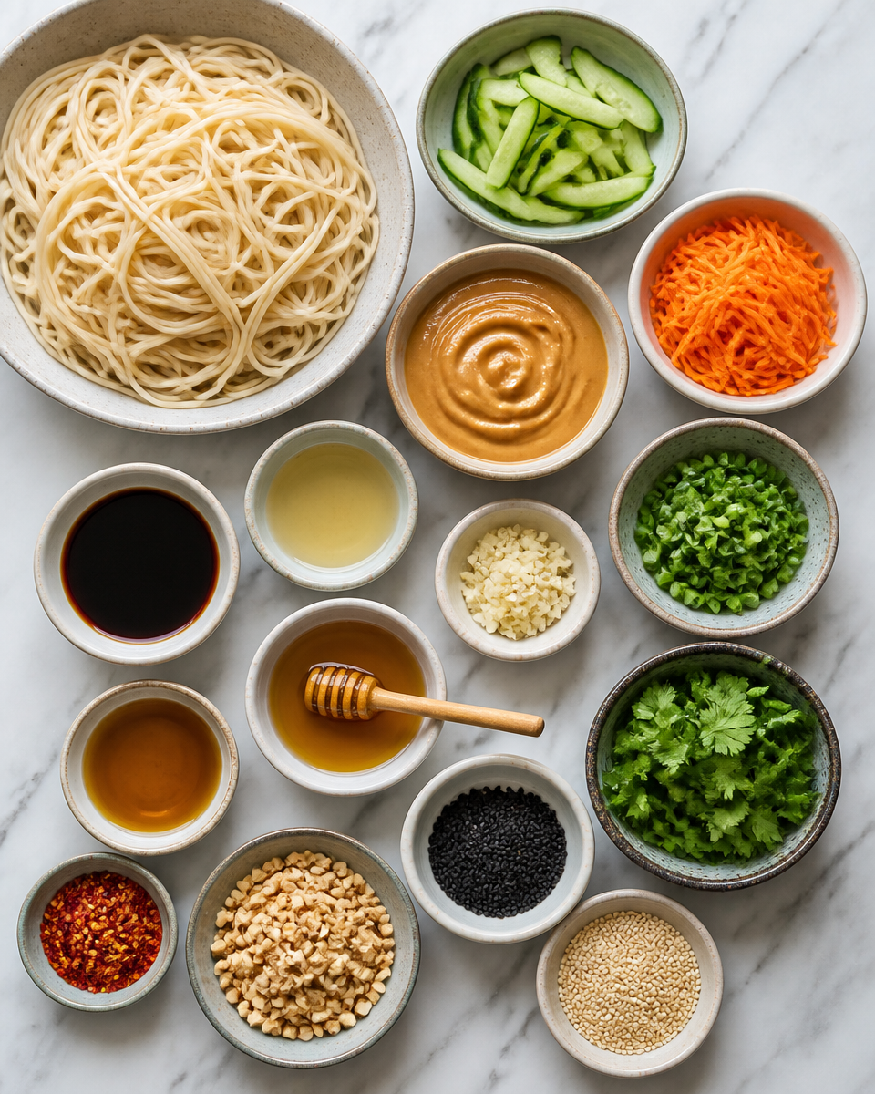 Easy Cold Sesame Noodle Salad — Peanut