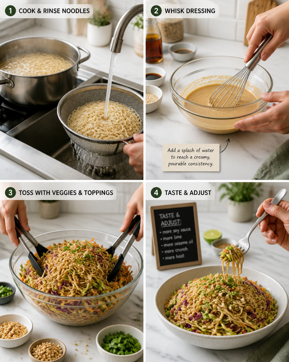 Easy Cold Sesame Noodle Salad — Peanut