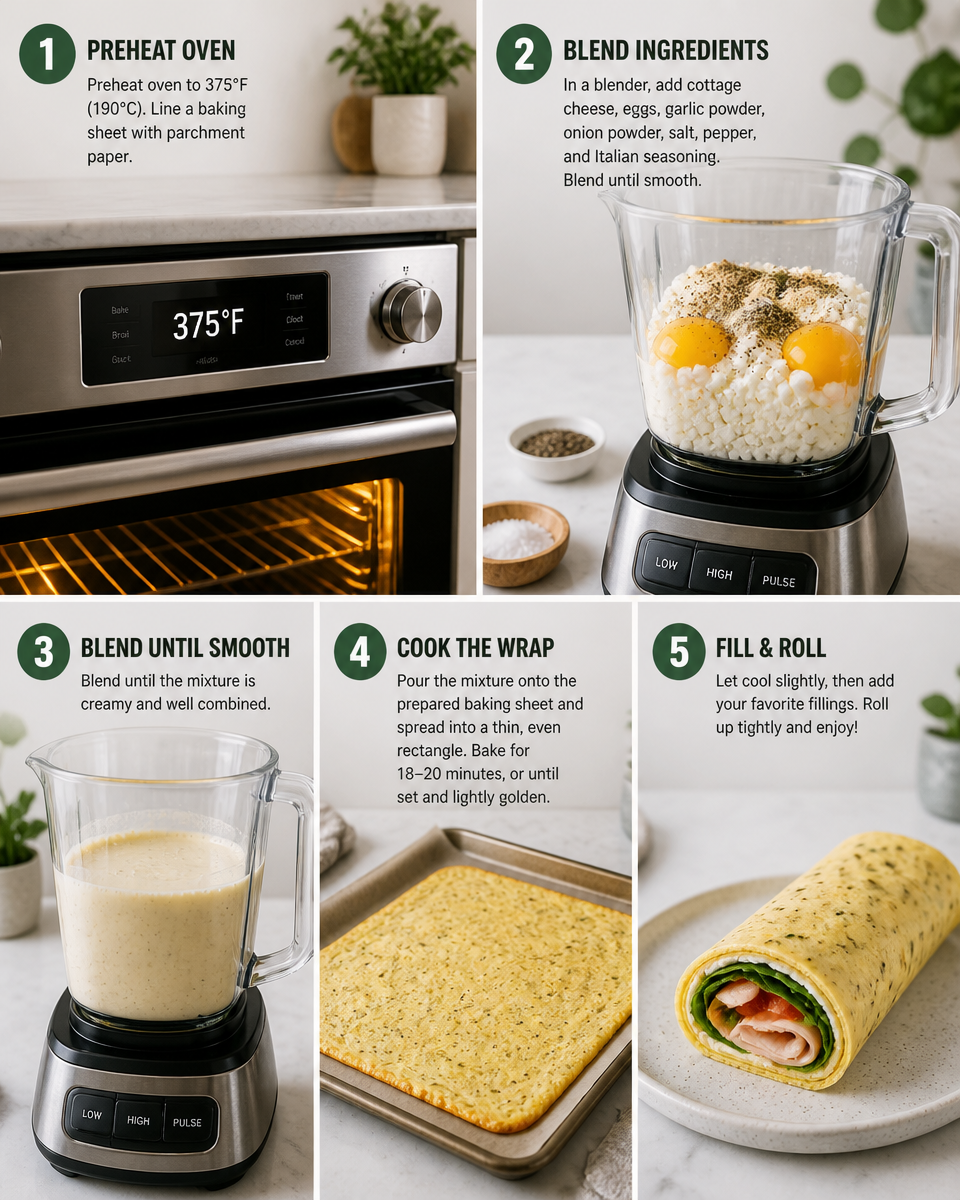 Cottage Cheese Wraps