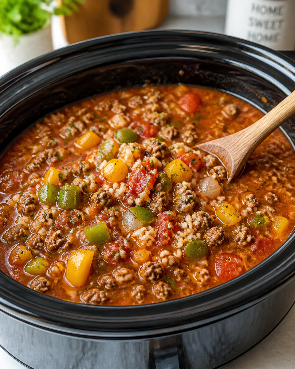 Cozy Up with This Crockpot Stuffed Pepper Soup Recipe 26 Crockpot Stuffed Pepper Soup
