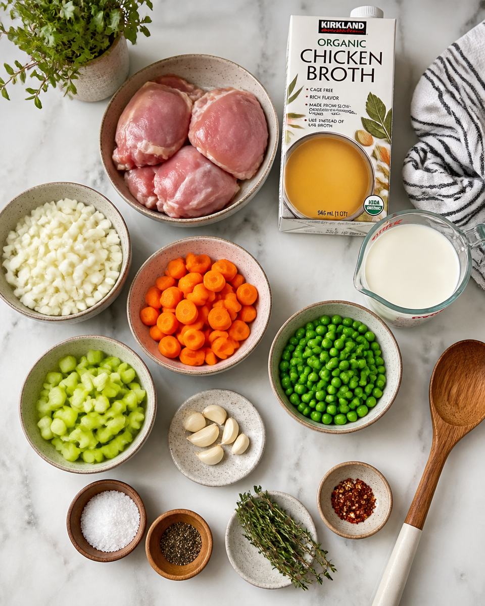 Crockpot Chicken Pot Pie Soup