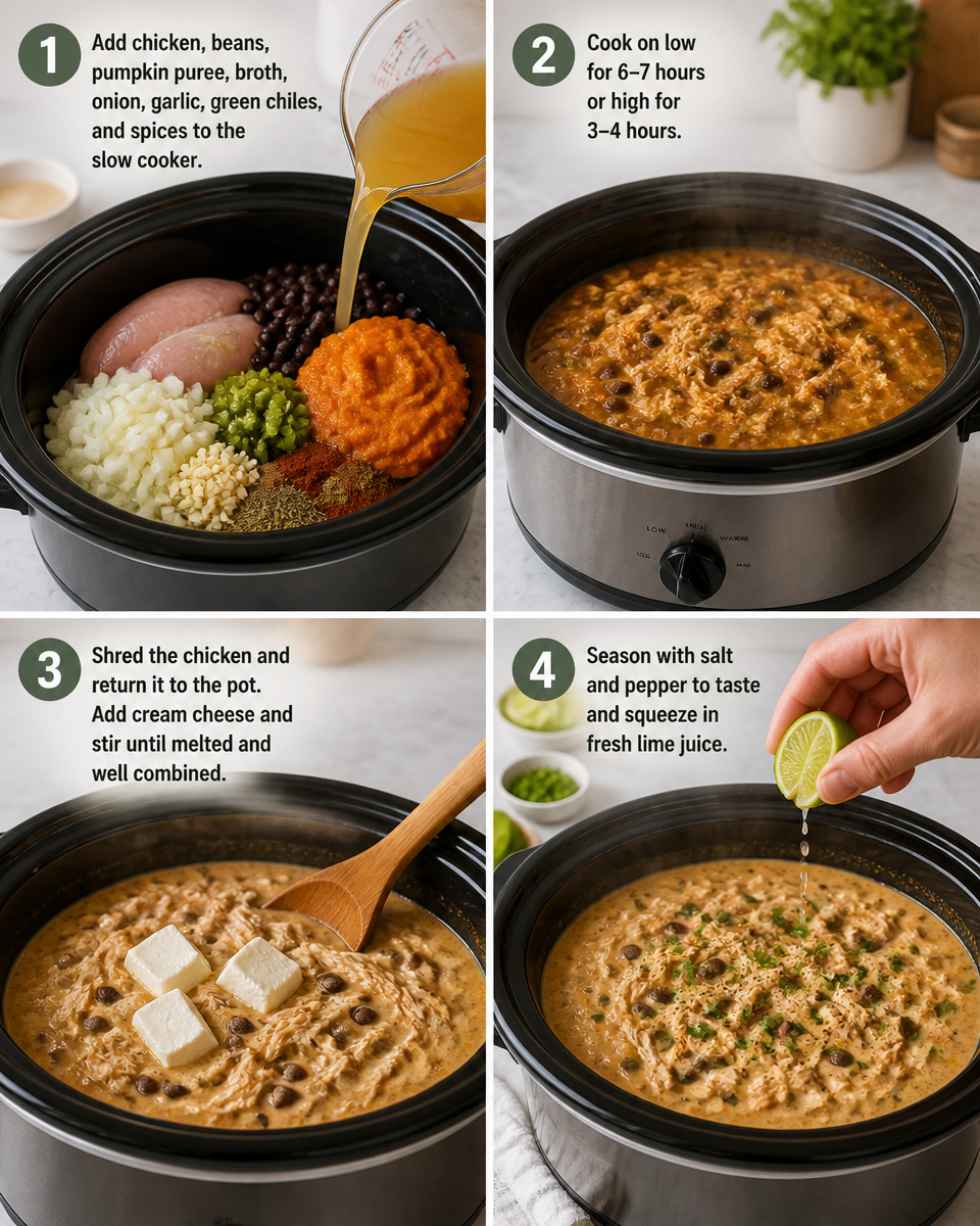 Warm Up with Slow Cooker Pumpkin White Chicken Chili 27 Slow Cooker Pumpkin White Chicken Chili