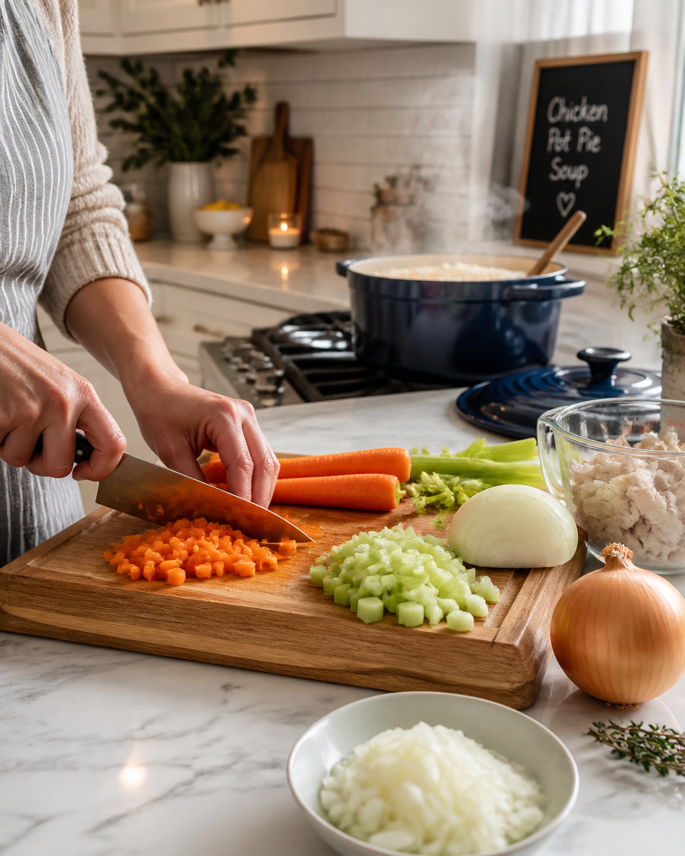 Crockpot Chicken Pot Pie Soup