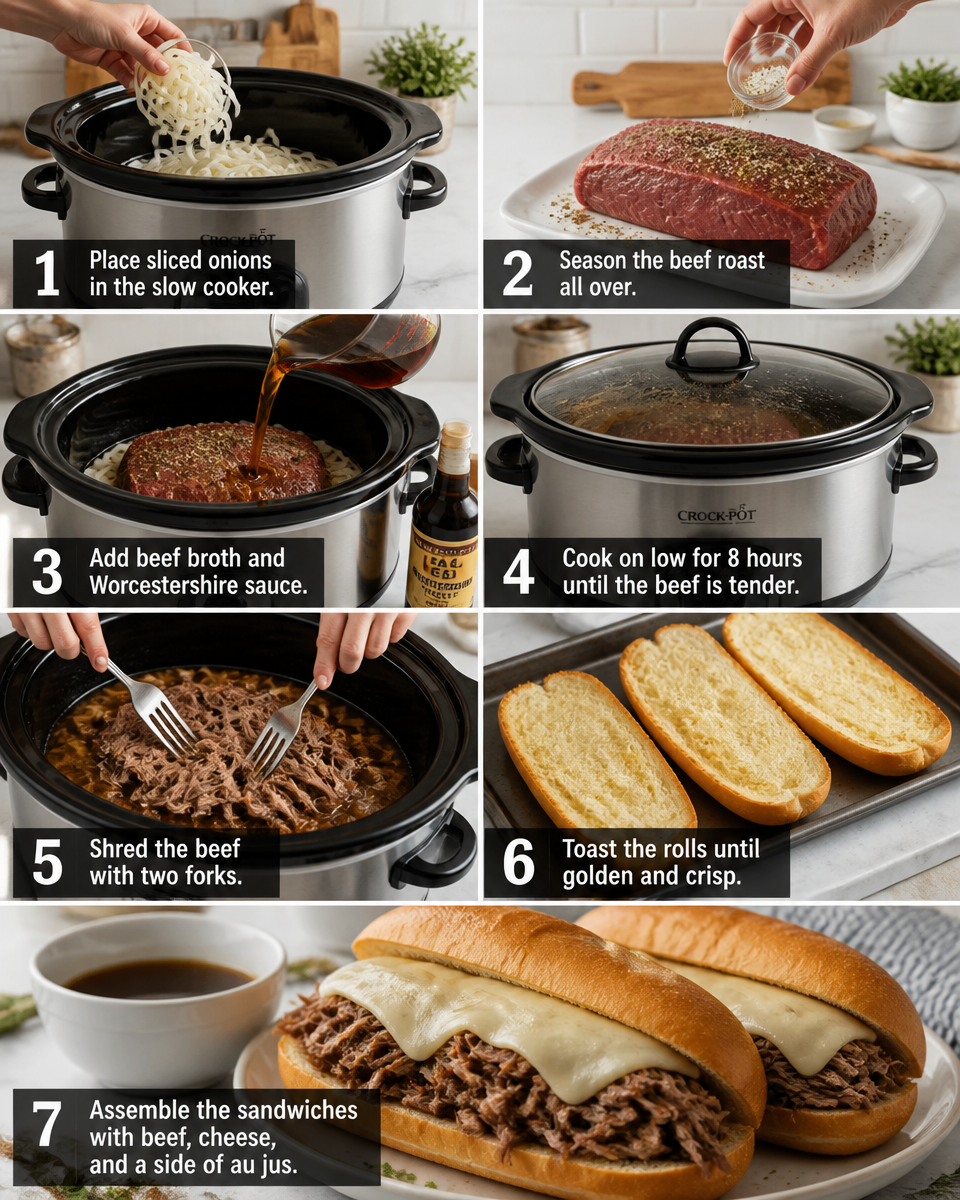 Mouthwatering Slow Cooker French Dip Sandwiches for Any Day 25 Slow Cooker French Dip Sandwiches