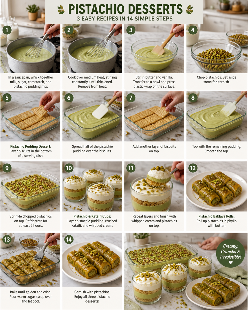 8 Irresistible Pistachio Dessert Recipes You'll Love to Make