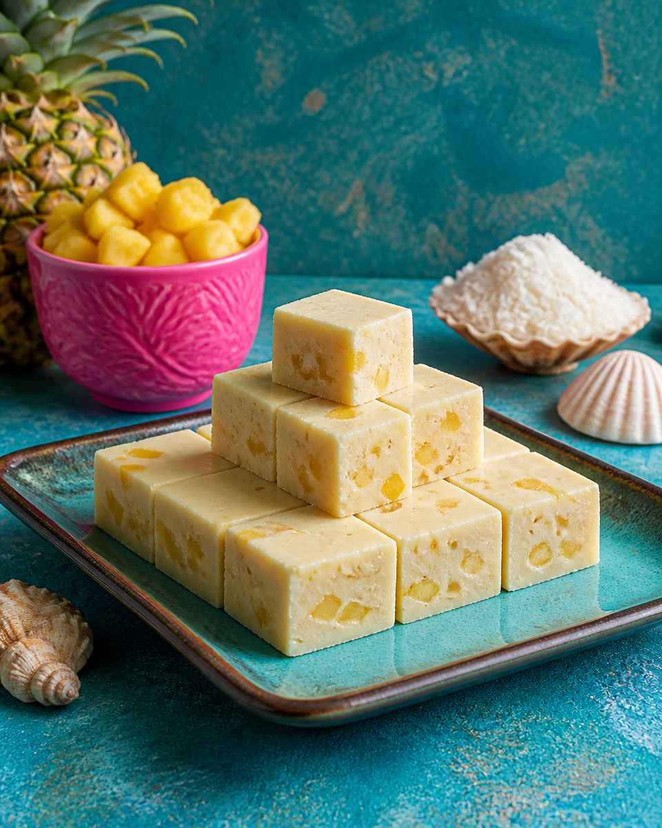 Pineapple Coconut Fudge