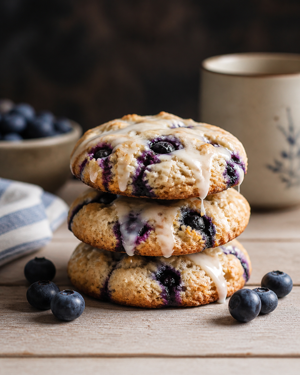 Blueberry Muffin Top Cookies