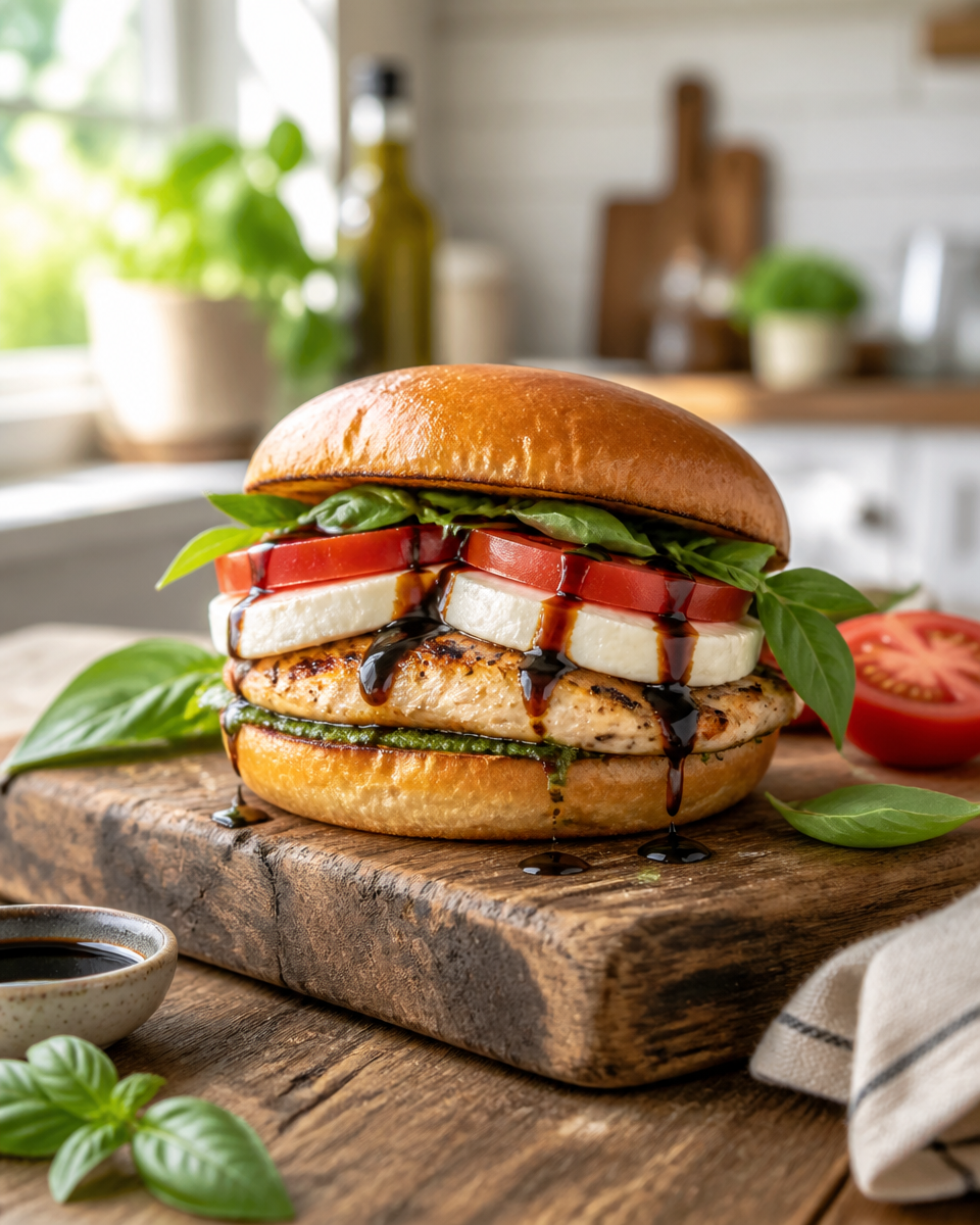 Caprese Grilled Chicken Sandwich