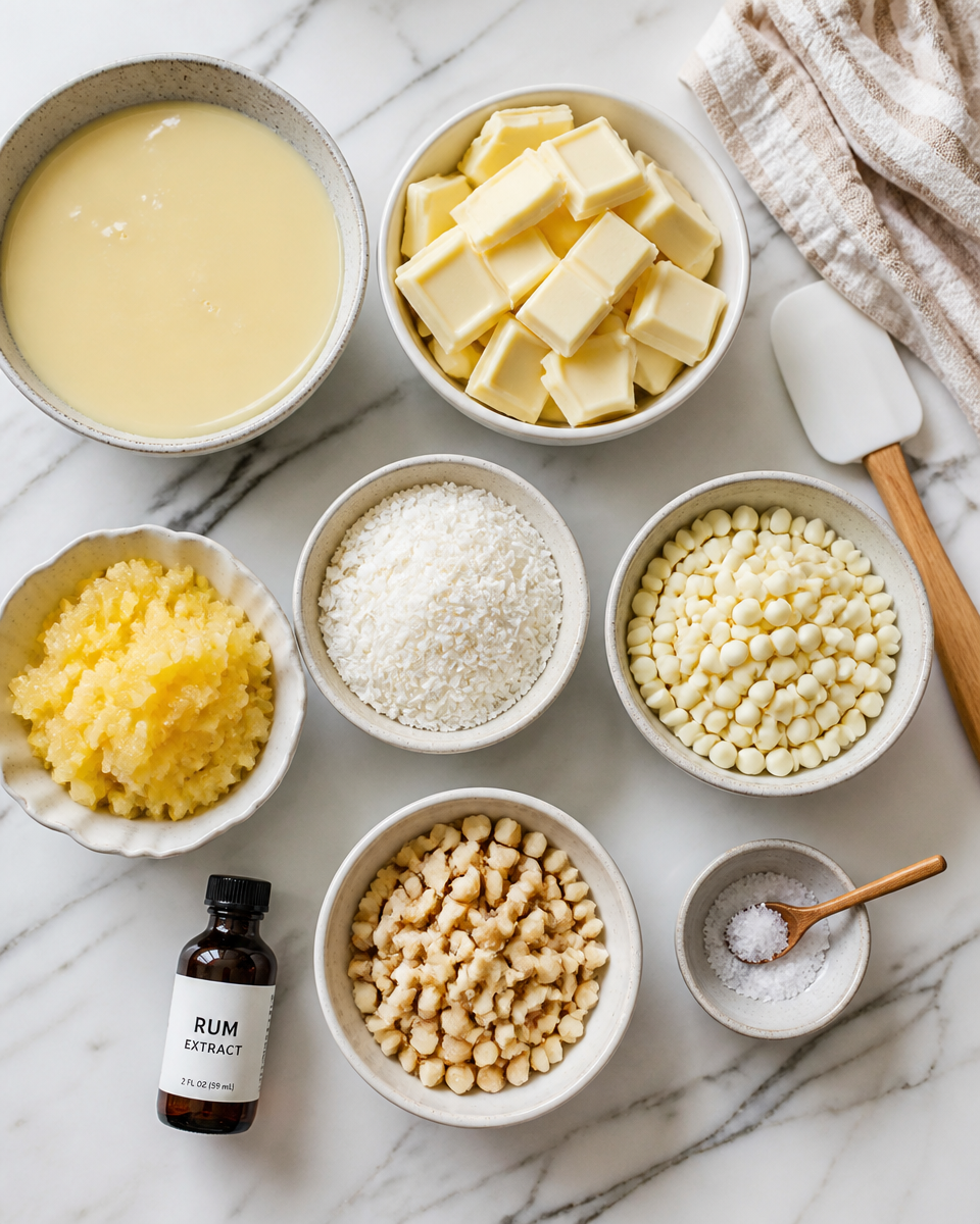 Pineapple Coconut Fudge