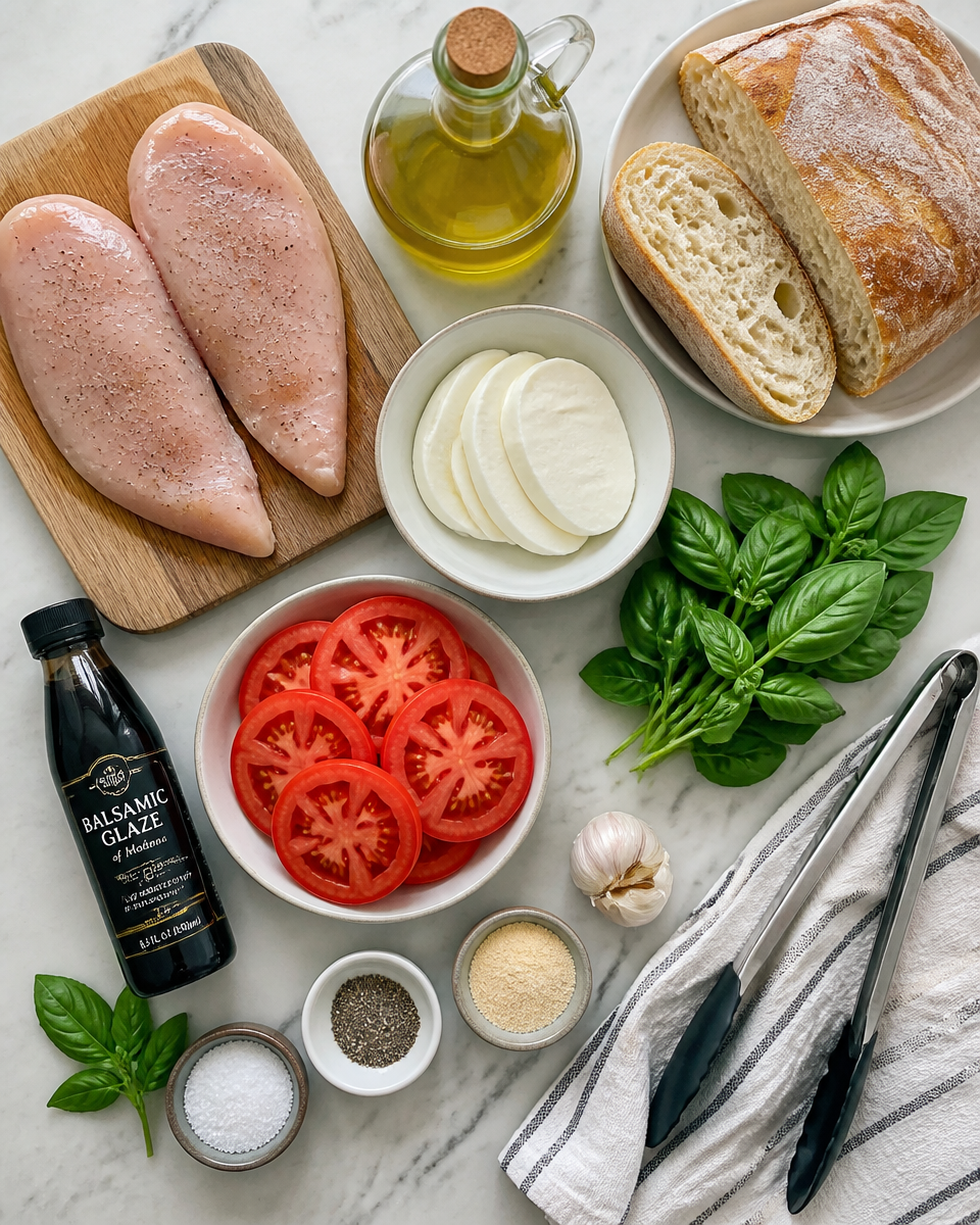 Caprese Grilled Chicken Sandwich