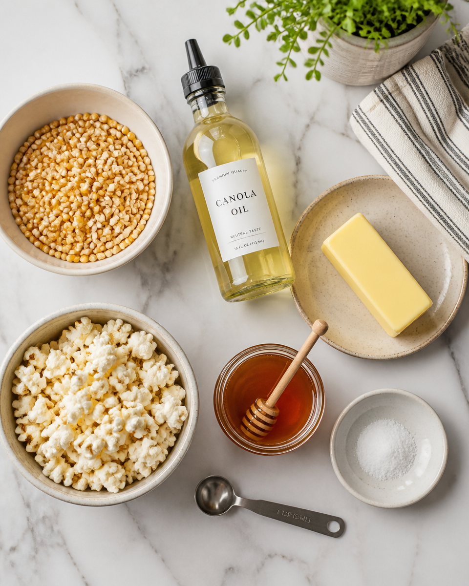 Honey Butter Popcorn (Stovetop)