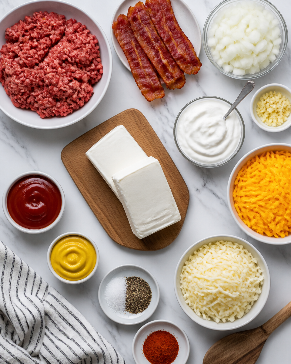 Bacon Cheeseburger Dip