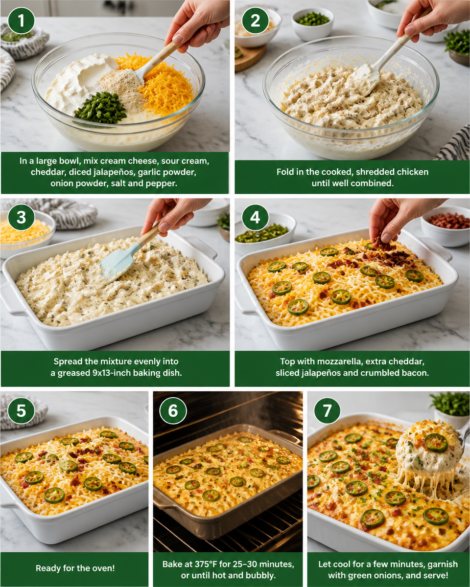 Creamy Jalapeño Chicken Casserole