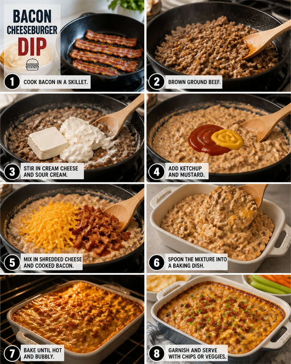 Bacon Cheeseburger Dip