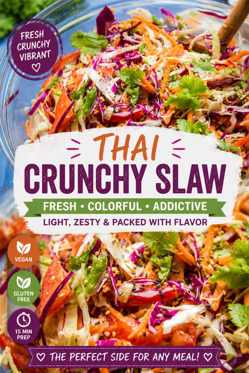 Easy Asian Slaw — Sesame Ginger Dressing
