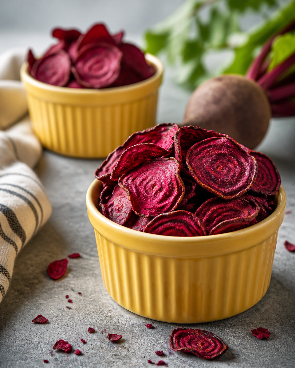 Easy Beet Chips Oven — Crispy Colorful Snack