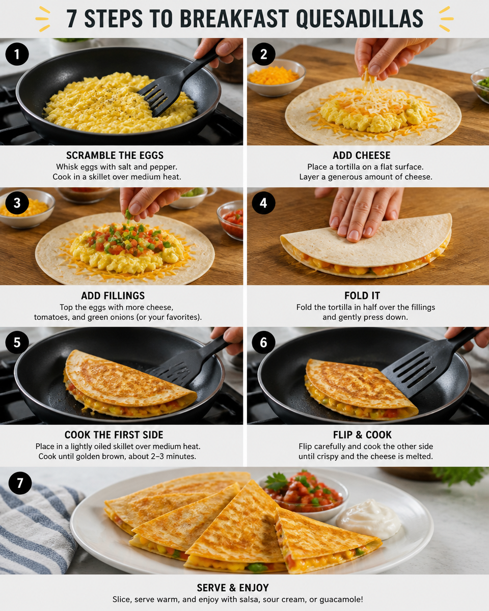 Easy Breakfast Quesadilla — Quick Morning