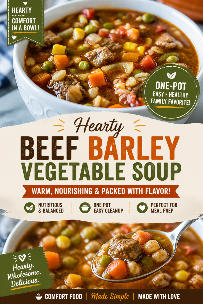 Vegetable Beef Barley Soup