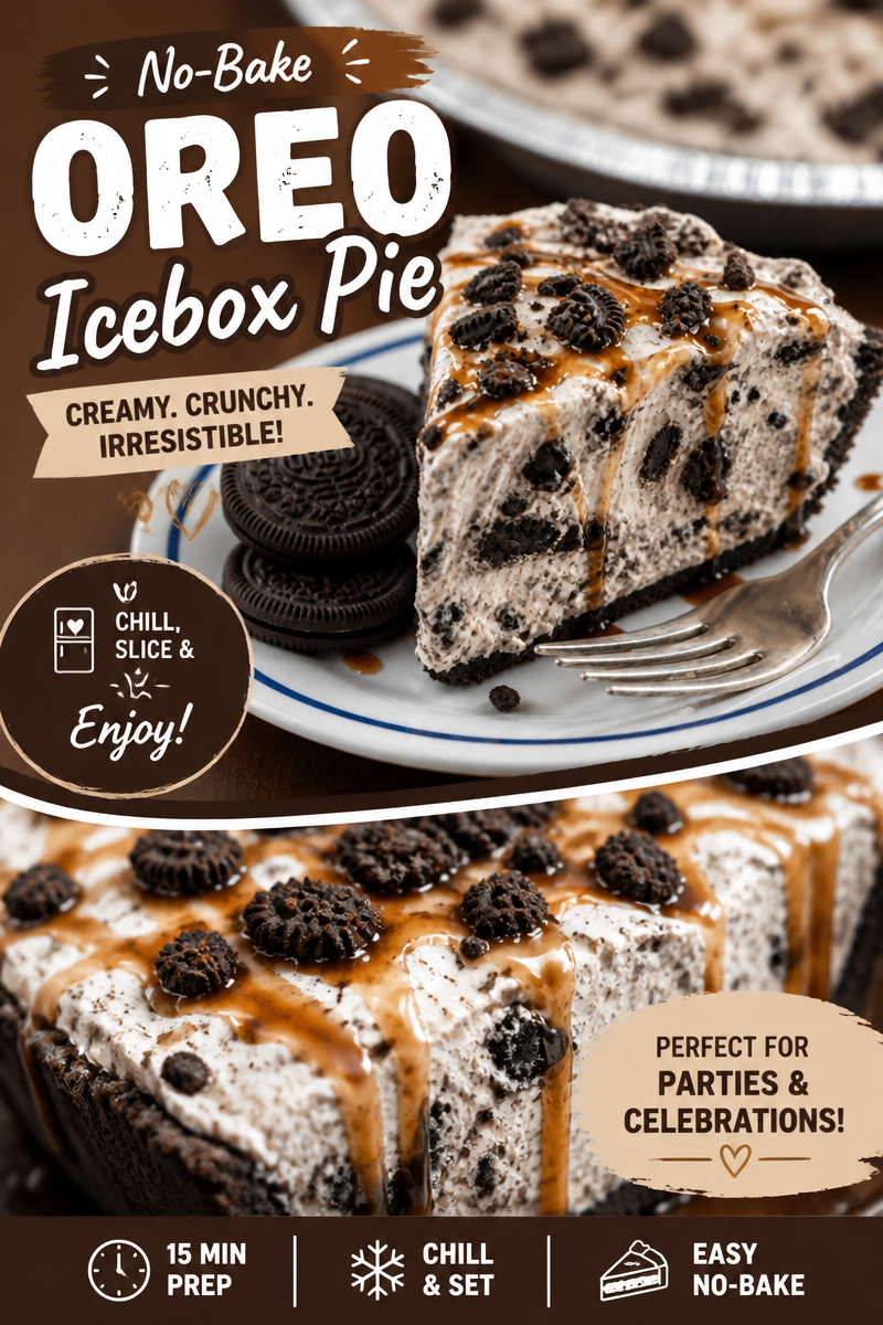 Oreo Fluff Pie (No Bake)