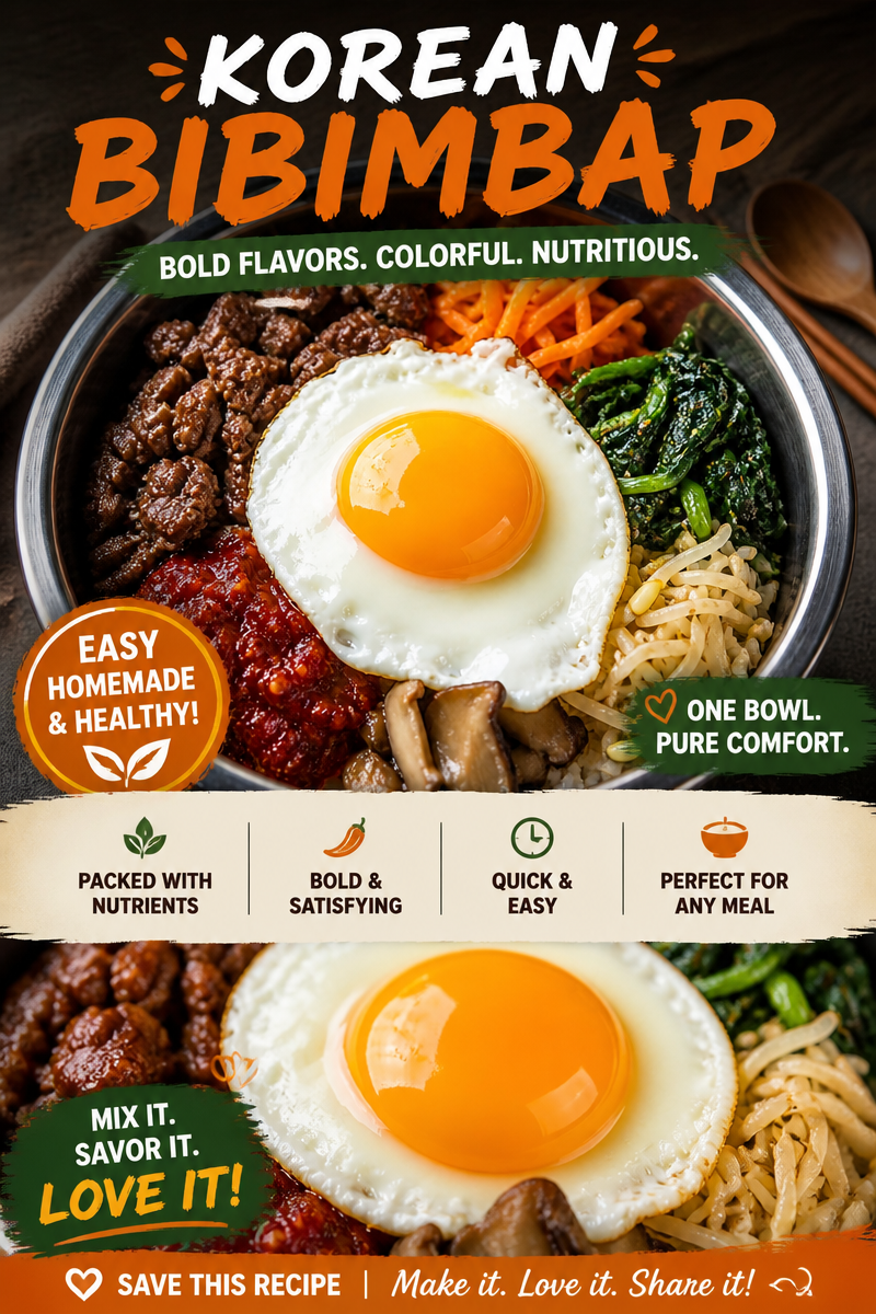 Easy Bibimbap — Korean Rice Bowl Ground Beef