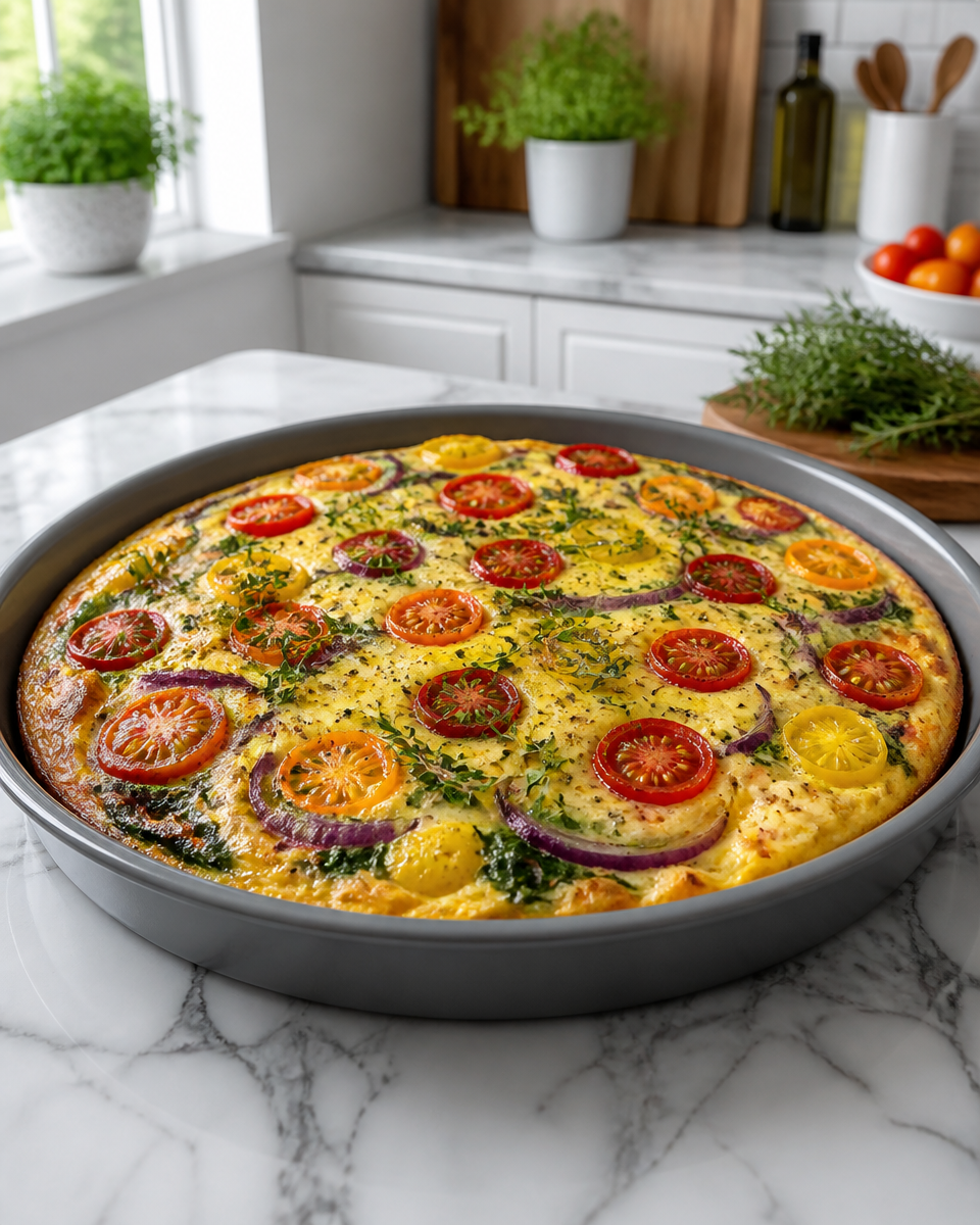 Easy Egg White Frittata — Low Calorie Veggie