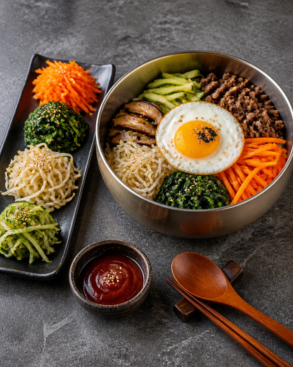 Easy Bibimbap — Korean Rice Bowl Ground Beef