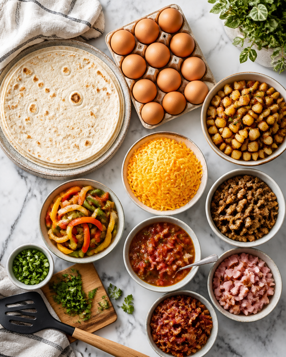 Easy Breakfast Burrito Lunch Box — Make Ahead