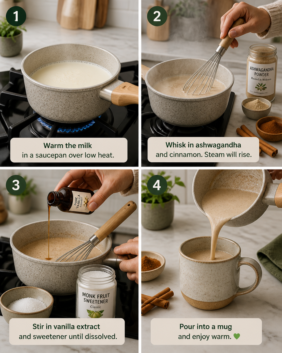 Easy Moon Milk — Ashwagandha Bedtime Drink