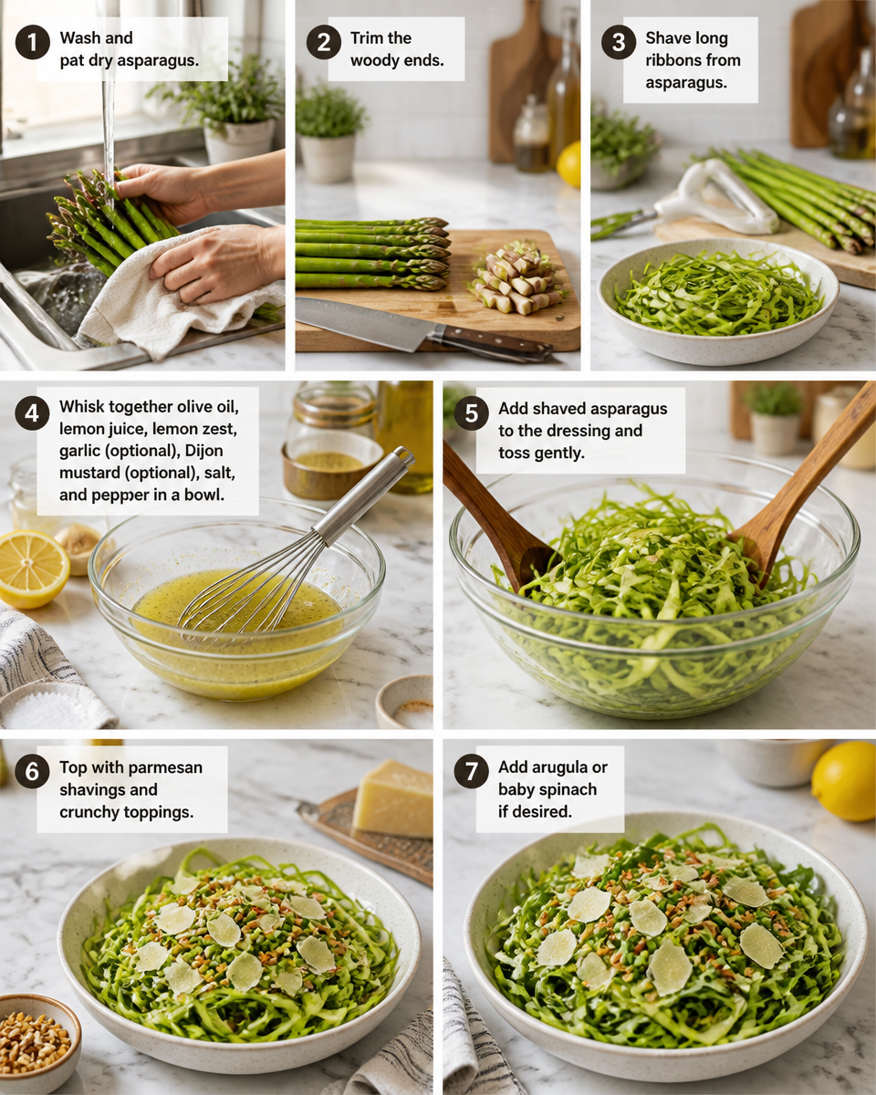 Easy Lemon Asparagus Salad — Spring Shaved