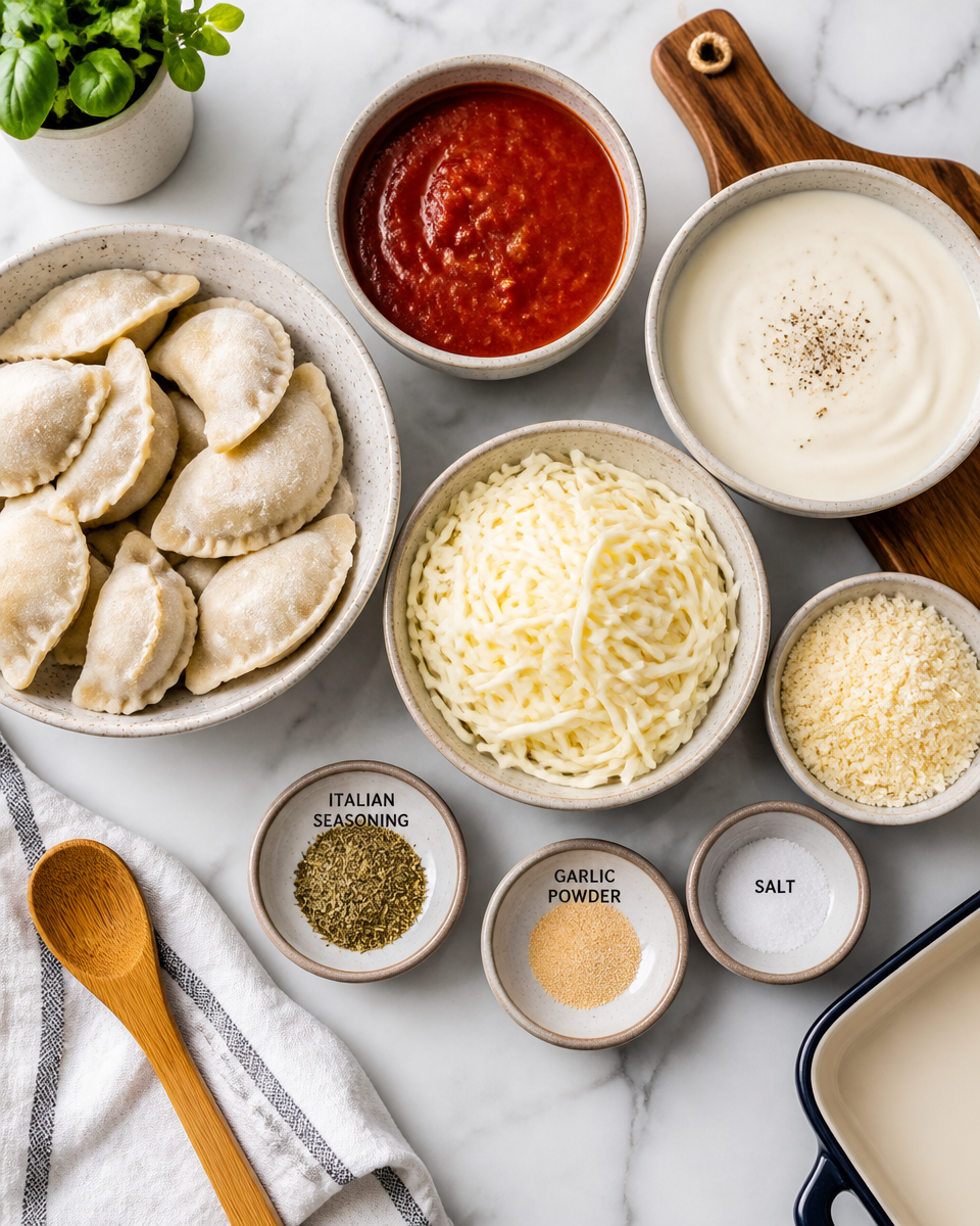 Dumpling Lasagna Bake