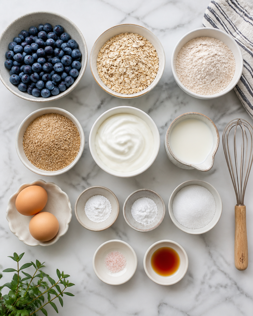 High Fiber Blueberry Muffins