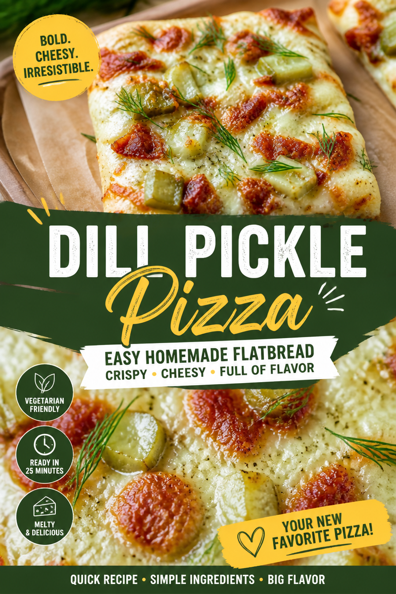 Easy Pickle Pizza — Dill Ranch White Sauce