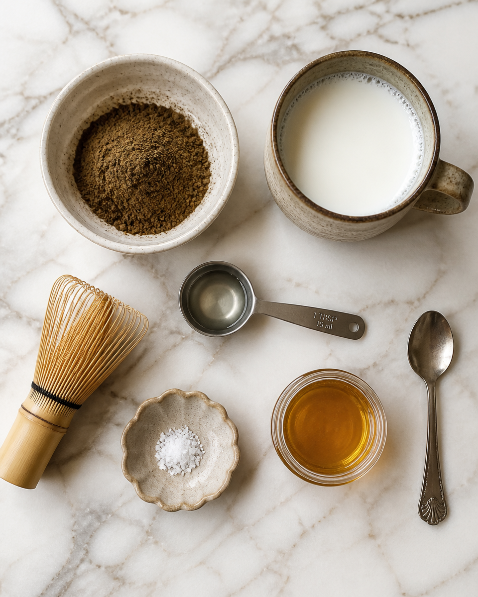 Easy Hojicha Latte — Japanese Roasted Green Tea Drink