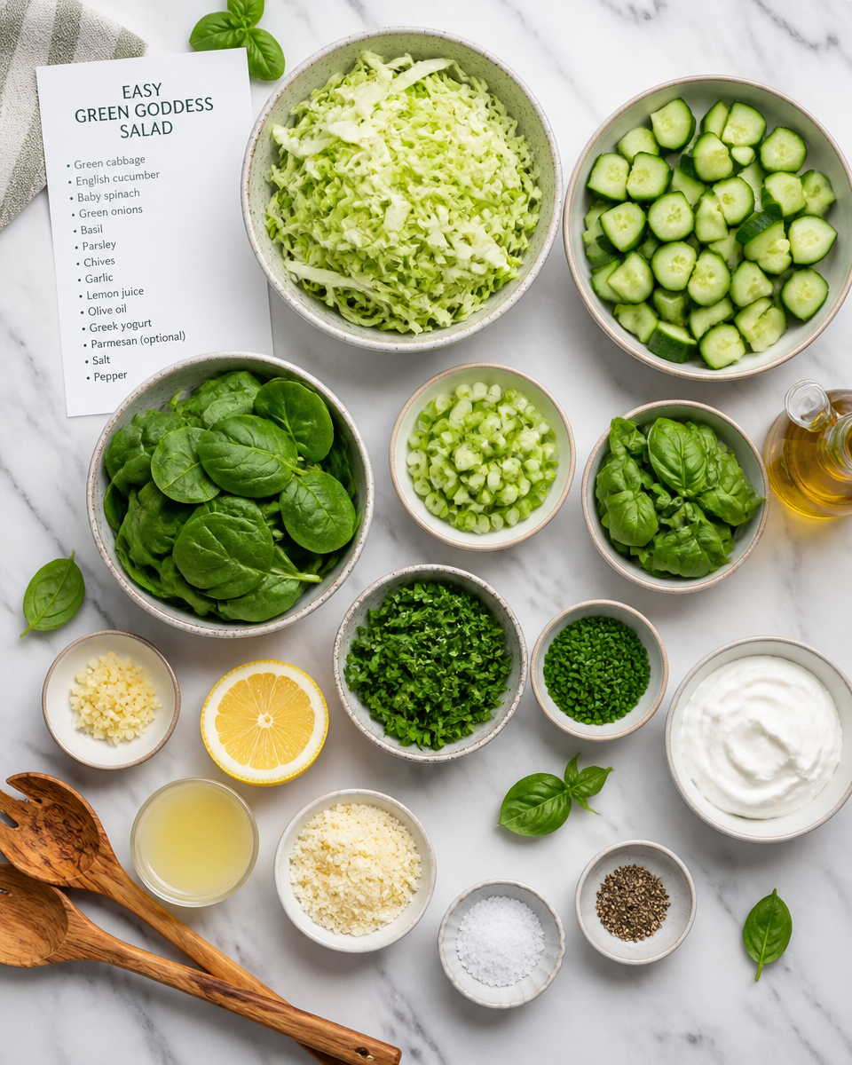 Easy Green Goddess Salad — Viral TikTok Chopped