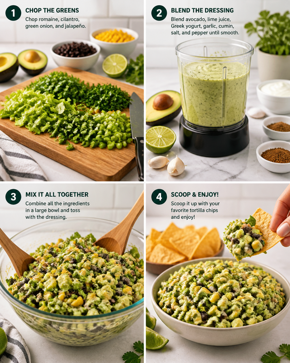 Easy Green Goddess Salad — Viral TikTok Chopped