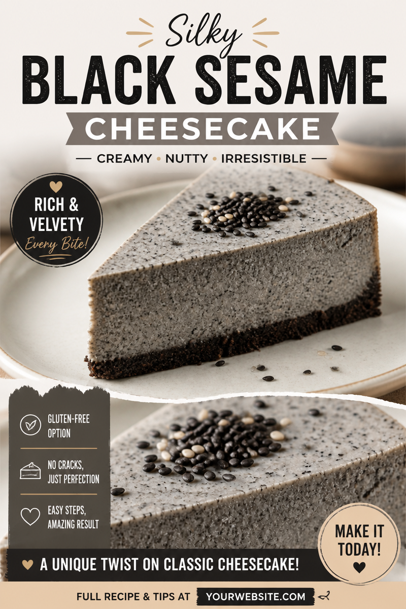 Black Sesame Cheesecake (breakout trend)