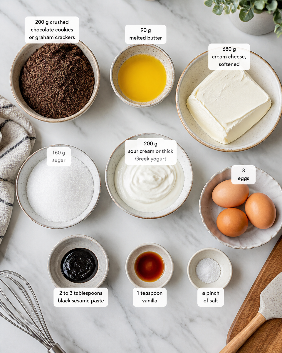 Black Sesame Cheesecake (breakout trend)