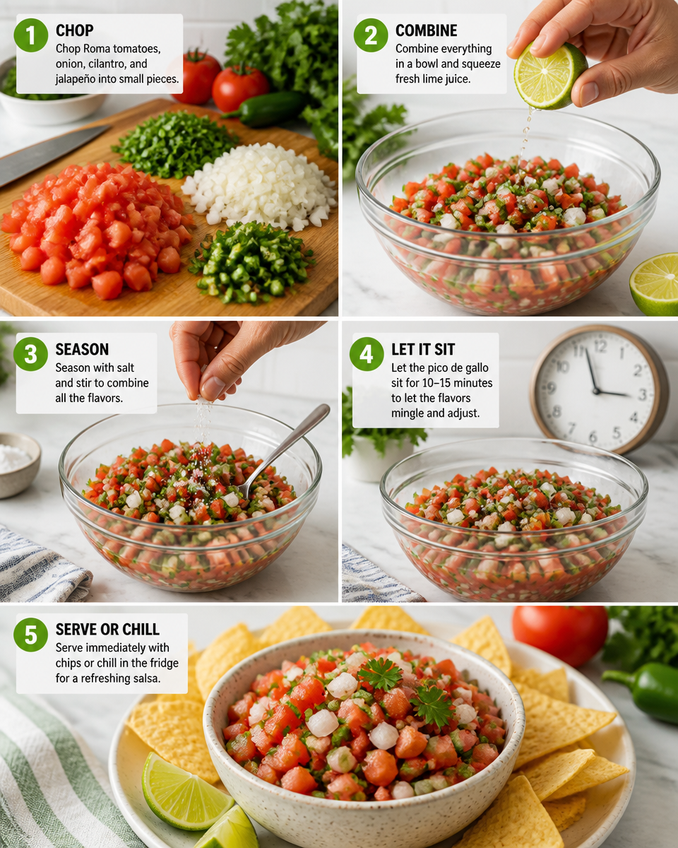 Authentic Pico de Gallo From Scratch