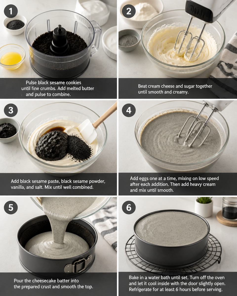 Black Sesame Cheesecake (breakout trend)