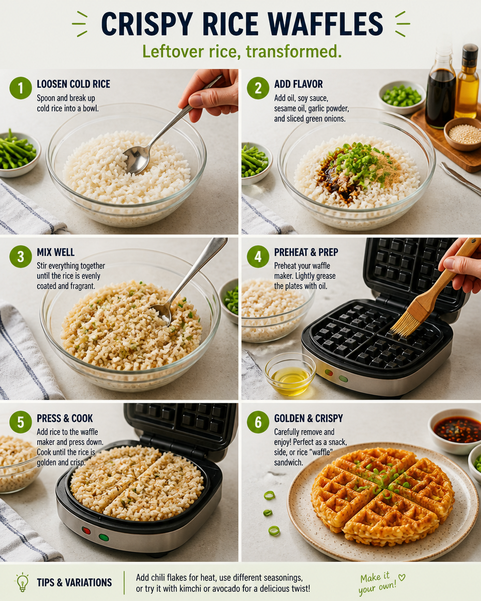 Crispy Rice Waffle Maker Hack
