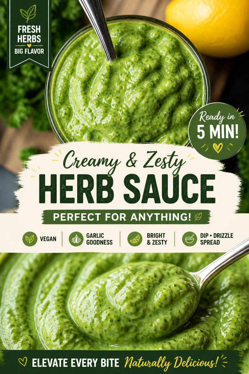 Easy Green Goddess Dressing — Herb Avocado